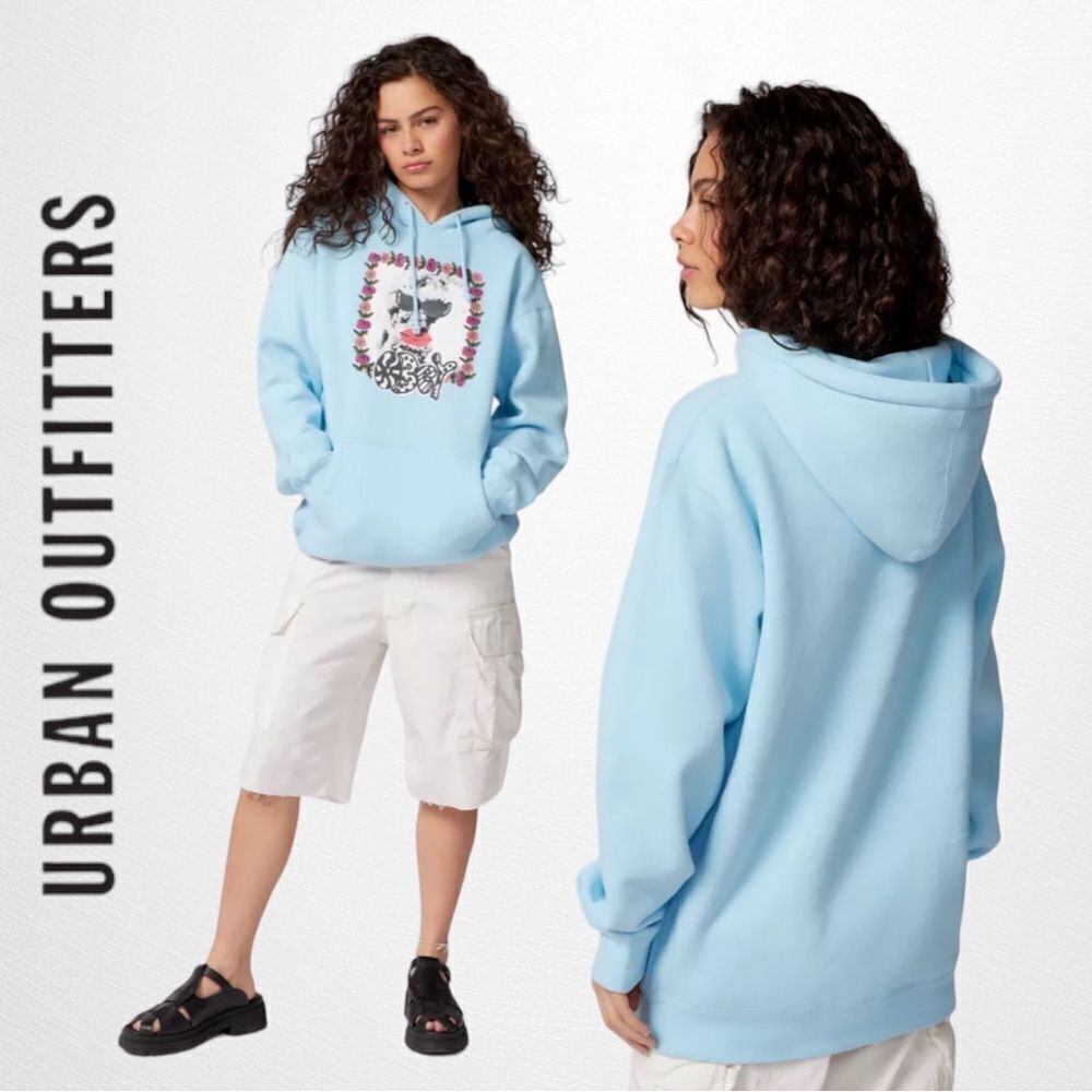 OBEY UO Urban Outfitters Exclusive Smoke Show Blue Sweatshirt NEW S M L XL
